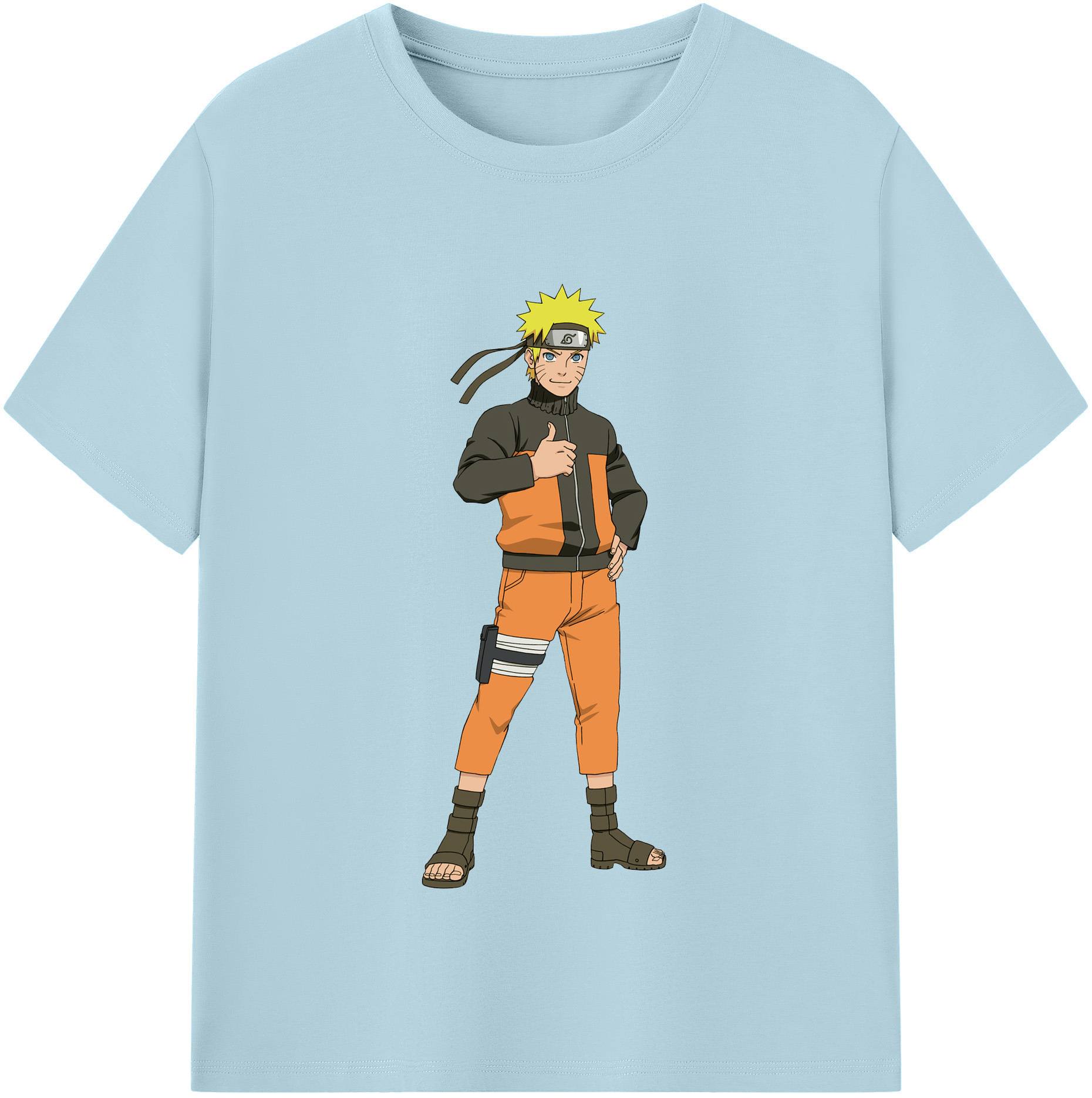 （画像用） NARUTO -ナルト- うずまき ナルト Uzumaki Naruto 綿100％半袖Tシャツ（フロントプリント）